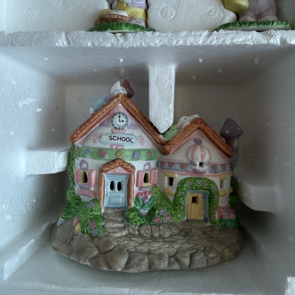 1994 Seasonal Specialties Hopalong Hollow 8 Pc Village Set Tested Works Box - Picture 4 of 8